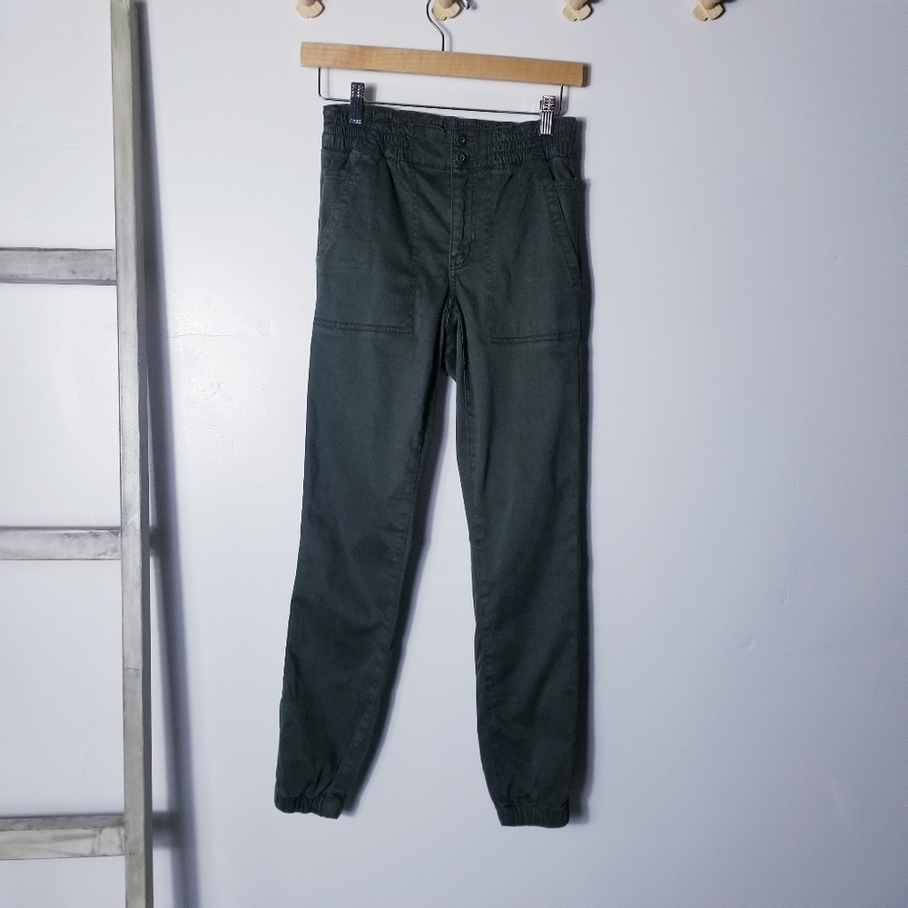 AMERICAN EAGLE OUTFITTERS SOFT DARK OLIVE GREEN JOGGERS SIZE 4